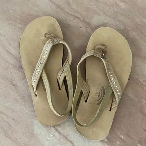 Toddler girls rainbow sandals